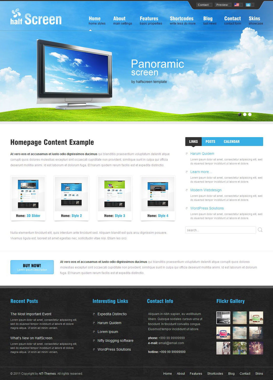 Halfscreen Wordpress Theme Premium Corporate Portfolio Wp Theme