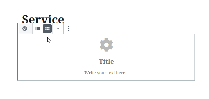 Modification de la disposition de la boîte en disposition de la liste