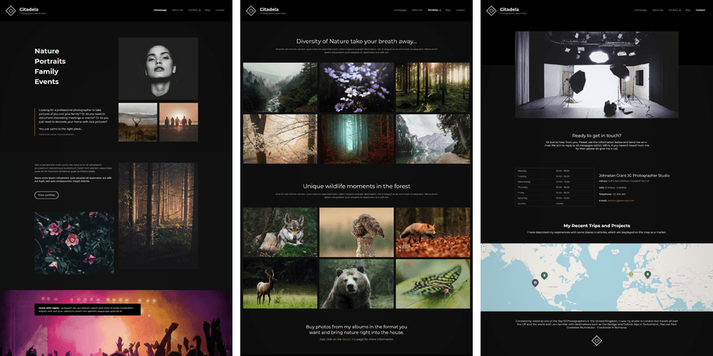 Thème de photographie WordPress