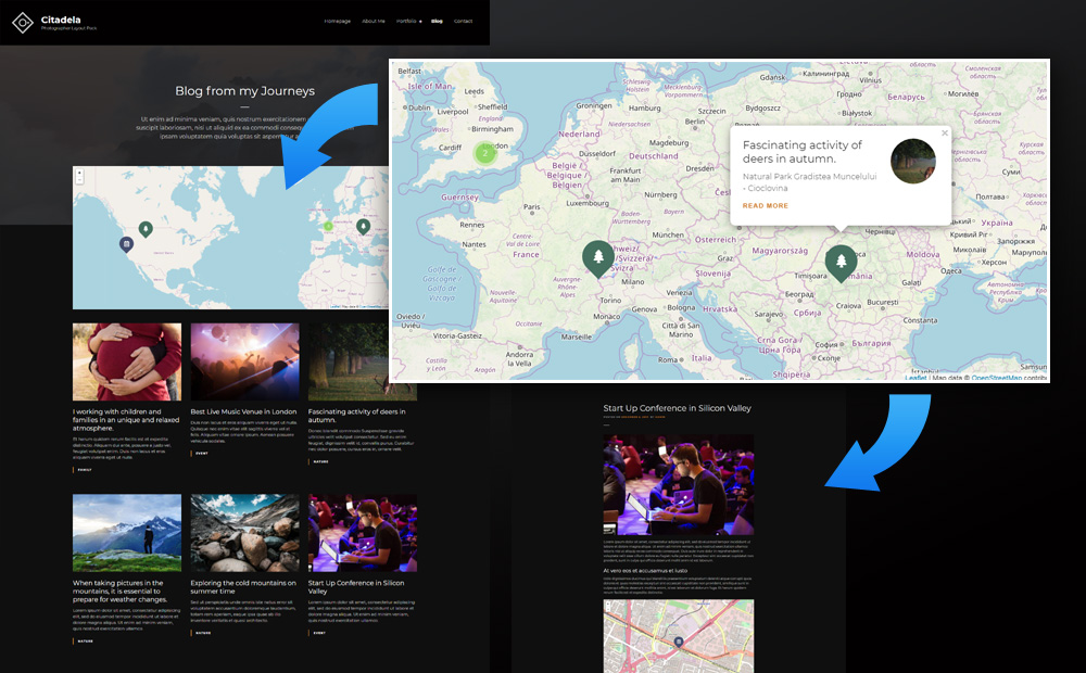 Inhaltsformat WordPress-Fotografieseiten