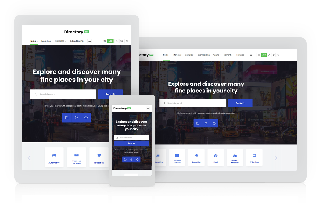 DirectoryPRO WordPress Directory Theme (updated in 2020)
