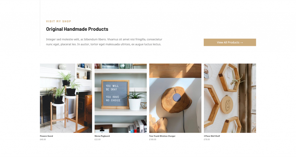 Craftsman WordPress theme products