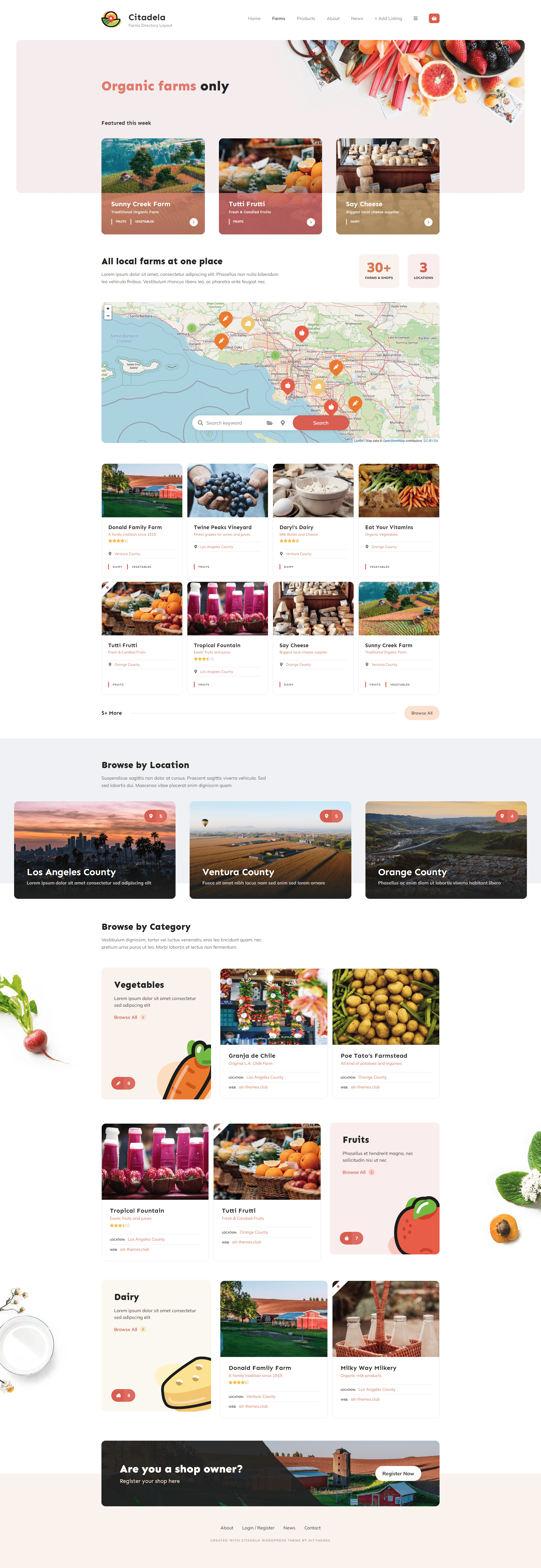 Warna tema pertanian WordPress
