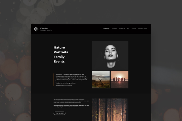 Photographer WordPress Theme