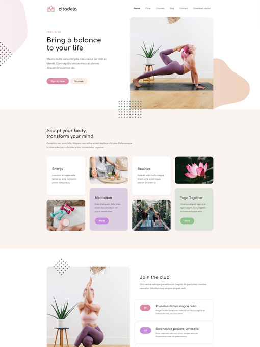 Yoga WordPress thema