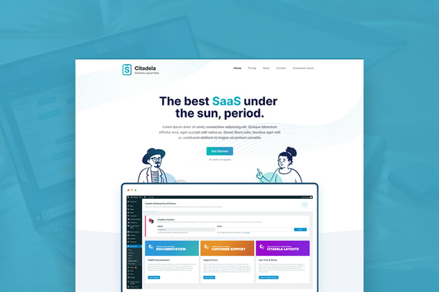 SaaS WordPress-tema