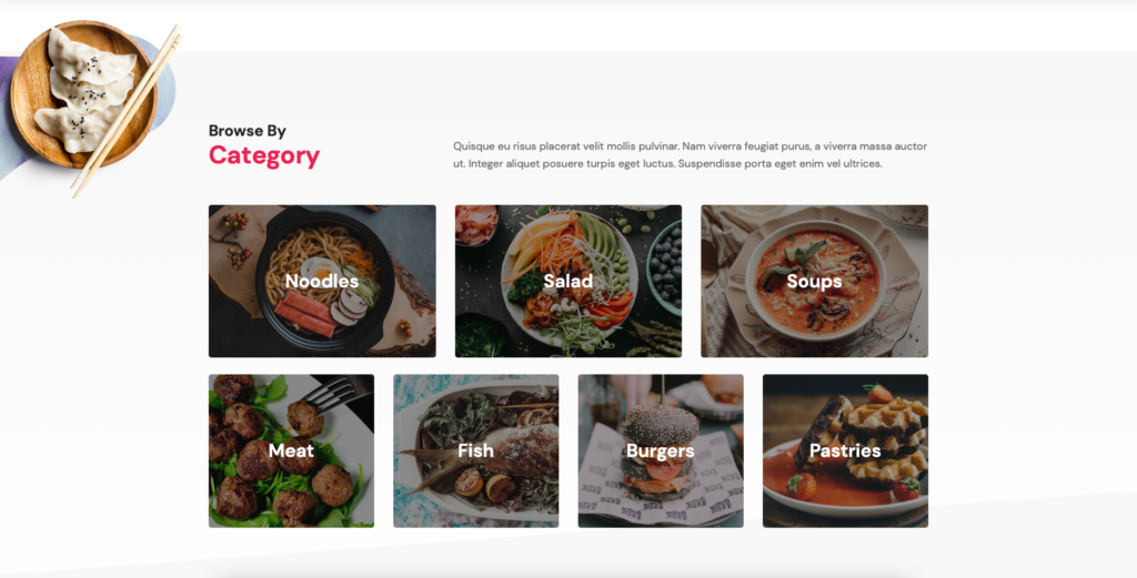 Wyświetlaj menu żywności i napojów w kategoriach na stronie WordPress dla restauracji